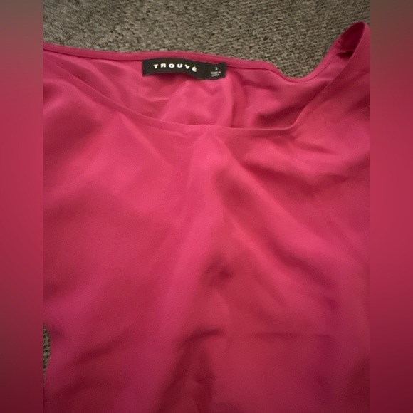 NWT Trouvé s/s blouse from Nordstrom size L - Picture 4 of 5